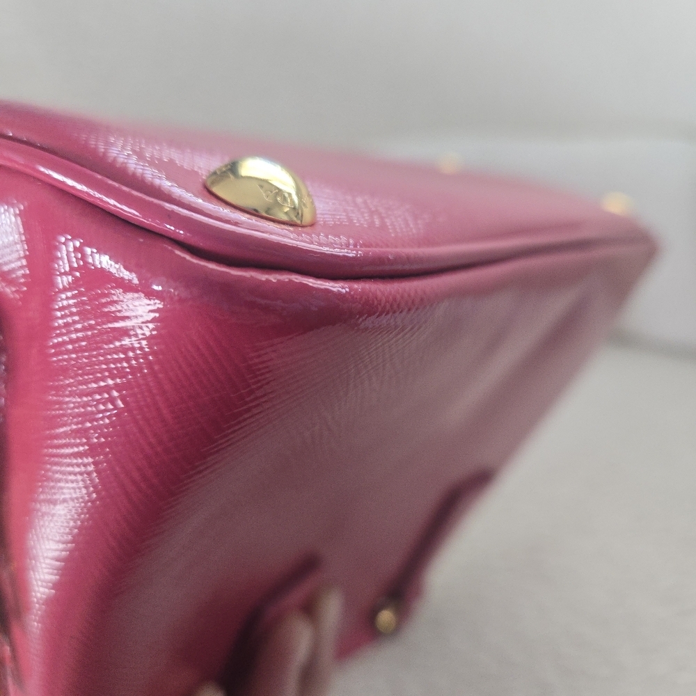 PRADA Promenade Small Saffiano Vernice Bag – Peonia Pink - Picture 11 of 17